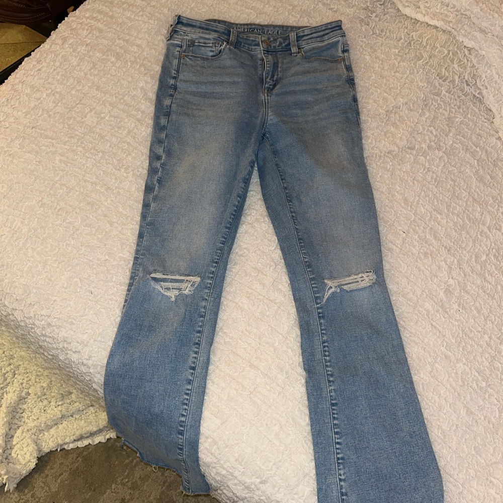 American eagle boot cut next level stretch curve love jeans size 8